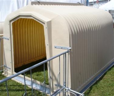 Grote foto groepshok kalverhut gigaline tot 6 kalveren dieren en toebehoren veeverblijven