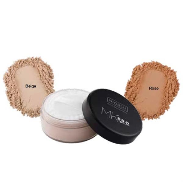 Grote foto mk pro loose face powder rose beauty en gezondheid make up sets