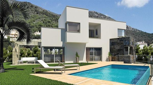Grote foto pinoso moderne vrijstaande villa met zwembad. vakantie spanje