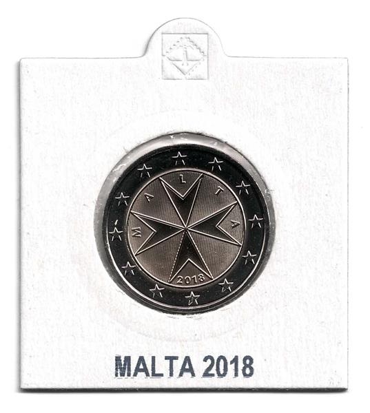 Grote foto malta 2 euro 2018 normaal met f in de ster verzamelen munten overige