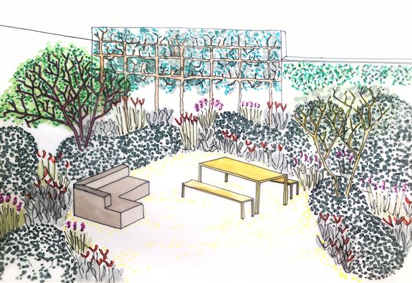 Grote foto tuinontwerp tuin en terras overige tuin en terras