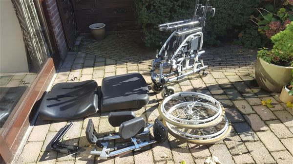 Grote foto rolstoel excel g5 modular gasgeveerde beensteunen diversen rolstoelen