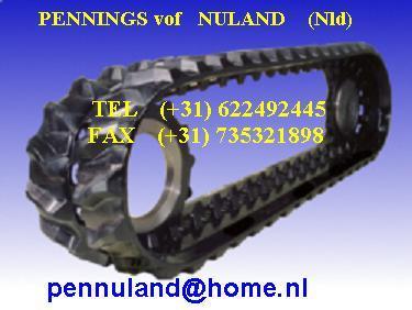 Grote foto nieuwe rubberen rupsen voor minigravers doe het zelf en verbouw kranen en graafmachines