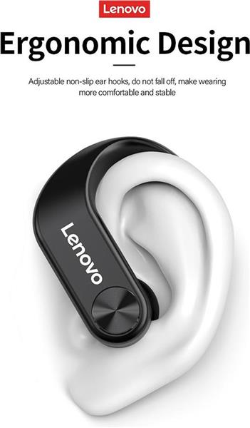 Grote foto lenovo livepods lp7 wireless earphones met oorhaak zwart audio tv en foto koptelefoons