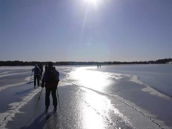 Grote foto schaatsen wintervakantie in zweden vakantie europa noord