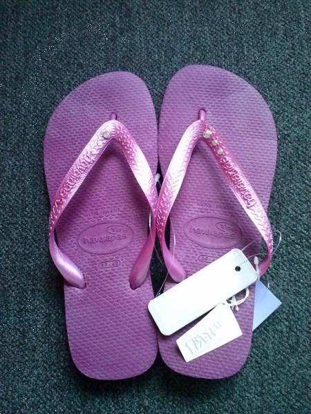 Grote foto nieuw havaianas slippers top crystal mt 37 38 kleding dames schoenen