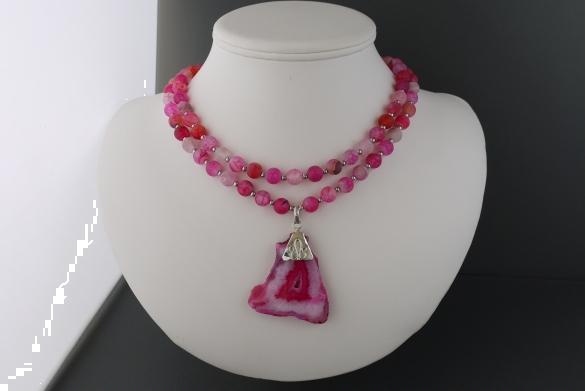 Grote foto agaat ketting armband set sieraden tassen en uiterlijk kettingen