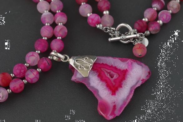 Grote foto agaat ketting armband set sieraden tassen en uiterlijk kettingen