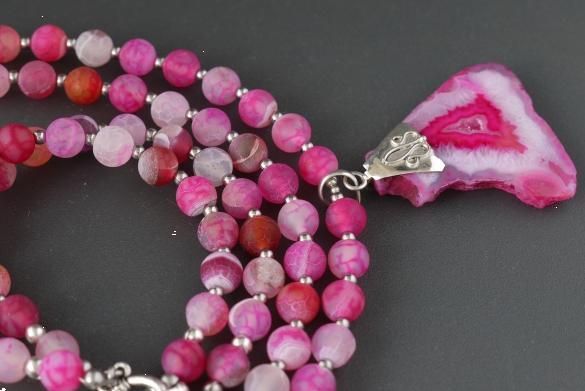 Grote foto agaat ketting armband set sieraden tassen en uiterlijk kettingen