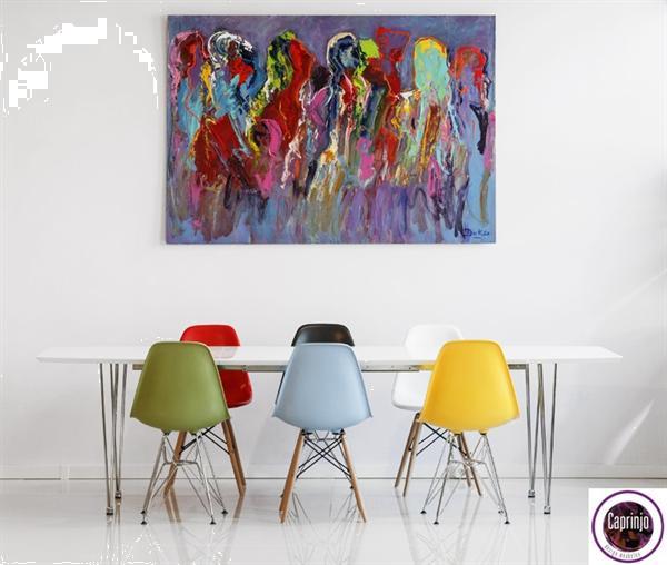 Grote foto verstelbare eetafel hout walnoot wit hoogglans huis en inrichting complete eetkamers