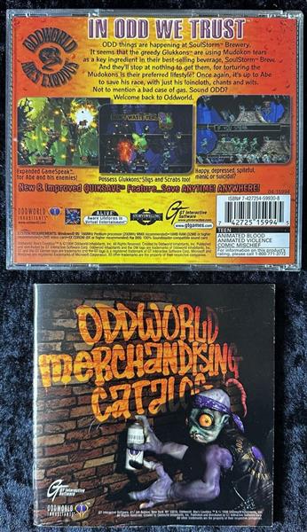 Grote foto oddworld abe exoddus pc game jewel case manual spelcomputers games overige games