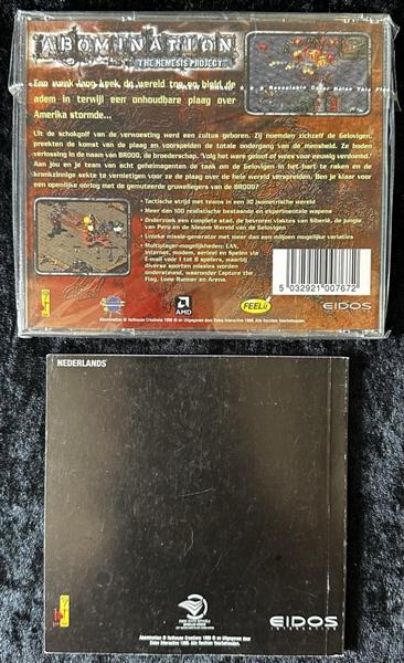 Grote foto abomination the nemesis project pc game jewel case manual spelcomputers games overige games