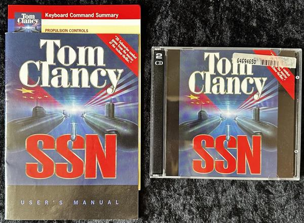 Grote foto tom clancy ssn pc game jewel case manual spelcomputers games overige games