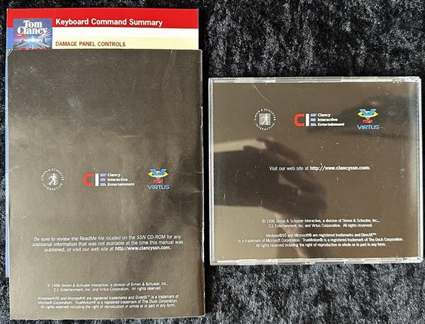 Grote foto tom clancy ssn pc game jewel case manual spelcomputers games overige games