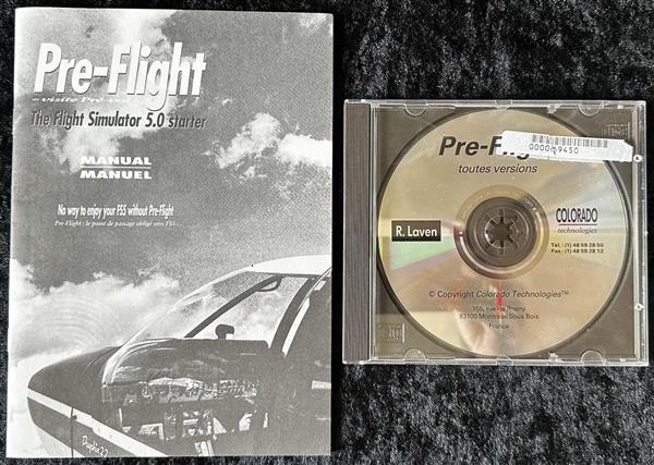 Grote foto pre flight pc game jewel case manual spelcomputers games overige games