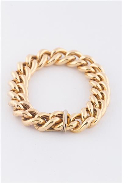 Grote foto gouden gourmet schakel armband 19 cm verlengen mogelijk sieraden tassen en uiterlijk armbanden voor haar