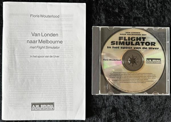 Grote foto van londen naar melbourne flight simulator pc game jewel case manual spelcomputers games overige games