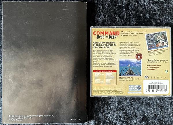 Grote foto command aces of the deep pc game jewel case manual spelcomputers games overige games
