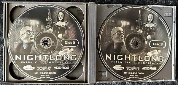 Grote foto nightlong union city conspiracy pc game jewel case manual spelcomputers games overige games