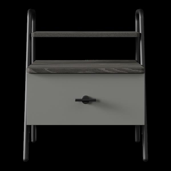 Grote foto arwen nachtkastje in zwart grijs almila huis en inrichting complete slaapkamers