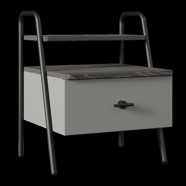 Grote foto arwen nachtkastje in zwart grijs almila huis en inrichting complete slaapkamers