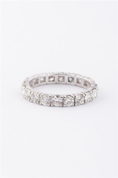 Grote foto wit gouden alliance ring met 20 briljanten. totaal ca. 2.00 ct. sieraden tassen en uiterlijk ringen voor haar