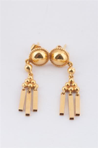 Grote foto 18 krt. gouden oorhangers kleding dames sieraden