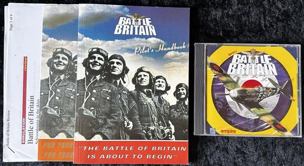 Grote foto battle of britain pc game jewel case manual spelcomputers games overige games