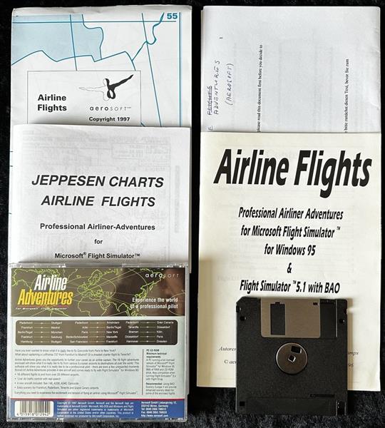 Grote foto airline adventures microsoft pc game jewel case manual spelcomputers games overige games