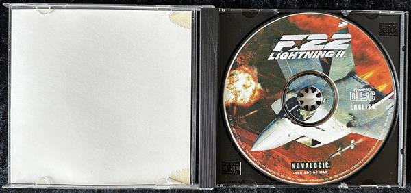 Grote foto f22 lightning ii pc game jewel case manual spelcomputers games overige games