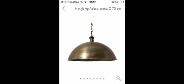 Grote foto bronzen hanglamp huis en inrichting hanglampen