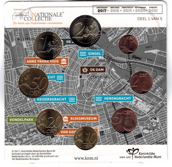 Grote foto nederland unc 2017 amsterdam set verzamelen munten overige