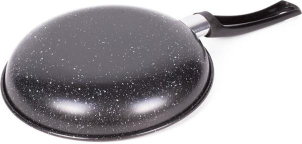 Grote foto benson koekenpan 24 cm marmer zwart anti aanbak laag z huis en inrichting kookgerei