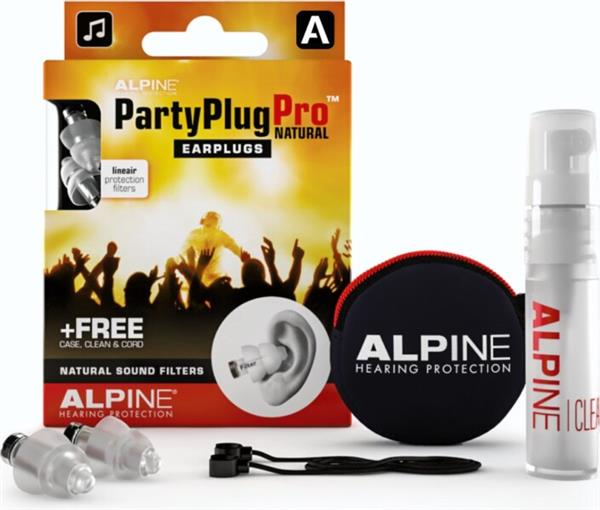 Grote foto alpine partyplug pro natural premium oordoppen voor festivals concerten en muziekevenementen 21d diversen overige diversen
