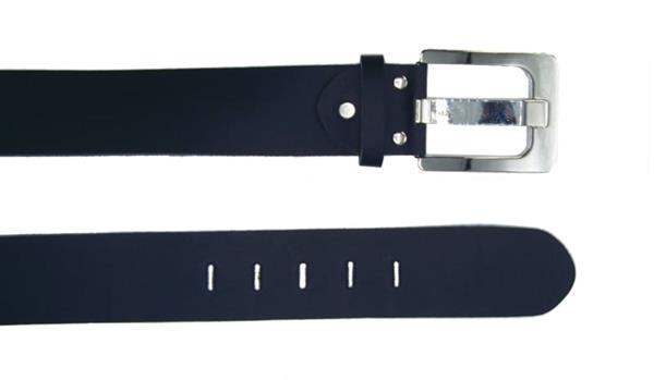 Grote foto 100 leren kwaliteits riem 5 cm breed donkerblauw kleding dames riemen